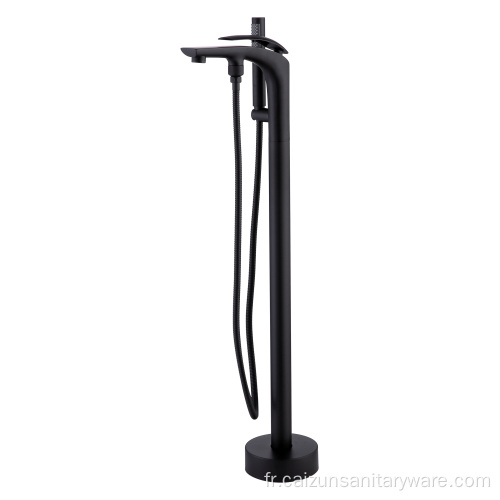 Taps de bain autoportants noirs